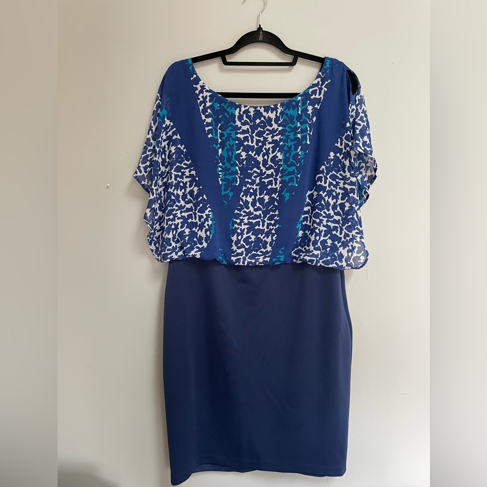 Blue Leopard Sangria Dress
